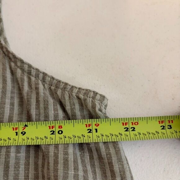 Wonderly Tank Top Women's XL Striped V-Neck Sleeveless Green Casual Shirt - Picture 8 of 8